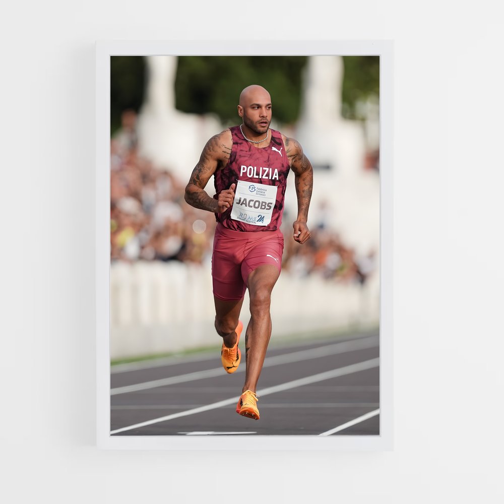 Poster L'Élan du Sprint – affiche Athlétisme (vue 3)
